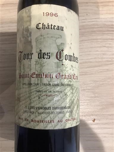 Bordeaux Saint-Émilion Grand Cru Grand Cru Château Tour des Combes 1996