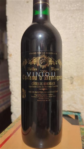 Burdeos Côtes-de-Bordeaux Château Armagnac Vieilles Vignes 2009