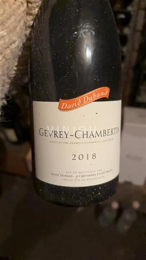 Borgoña Gevrey-Chambertin David Duband 2018