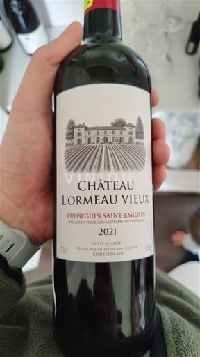 Bordeaux Puisseguin-saint-émilion Château L'Ormeau Vieux Réserve 2021