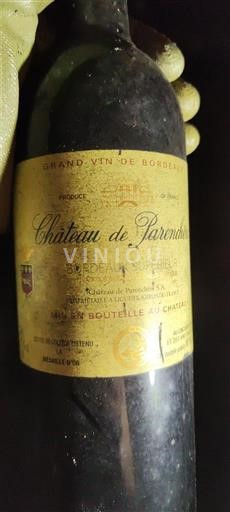 Bordeaux Bordeaux Supérieur Château Parenchère 1998