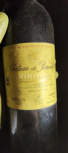 Bordeaux Bordeaux Supérieur Château Parenchère 1997
