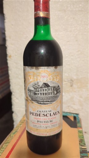 Bordeaux Pauillac Château Pédesclaux Grand Cru Classé 1985