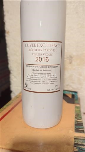 Rheinhessen Dienheimer Tafelstein Excellence Récoltes Tardives Vieilles Vignes 2016