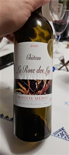 Bordeaux Moulis-en-Médoc Château La Rose des Lys 2020