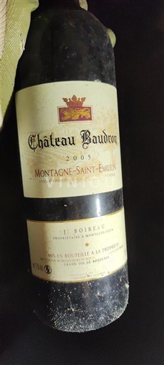 Bordeaux Montagne-saint-émilion Château Baudron 2005