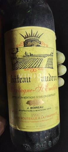 Bordeaux Montagne-saint-émilion Château Baudron 1990