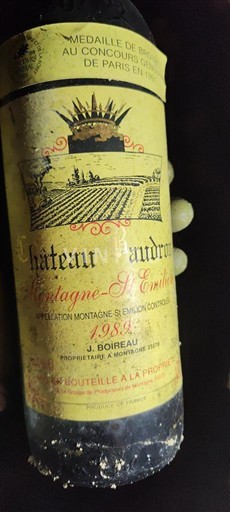 Bordeaux Montagne-saint-émilion Château Baudron 1989