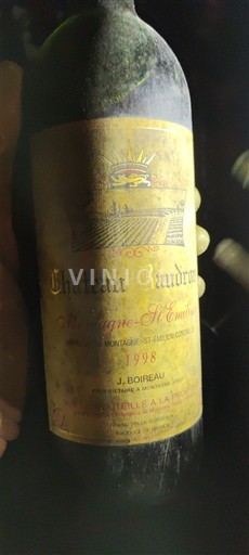 Bordeaux Montagne-saint-émilion Château Baudron 1998