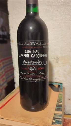 Bordeaux Saint-Estèphe Château Capbern Gasqueton Réserve Louis XIV Cinfidentielle 2001