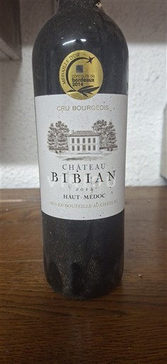Bordeaux Haut-Médoc Cru Bourgeois Château Bibian 2012