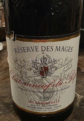 Rhônetal Châteauneuf-du-Pape Réserve des Mages 2006