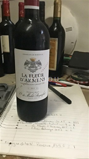 Bordeaux Saint-Émilion Grand Cru Grand Cru La Fleur Armens 2015