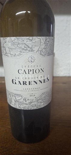 Languedoc Château Capion Le Chemin des Garennes 2018