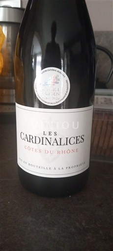 Rhônevallei Côtes-du-rhône Les Cardinalices Niet-geïntegreerd