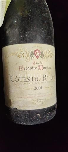 Rhônevallei Côtes-du-rhône Grégoire Morsani Grégoire Morsani 2001