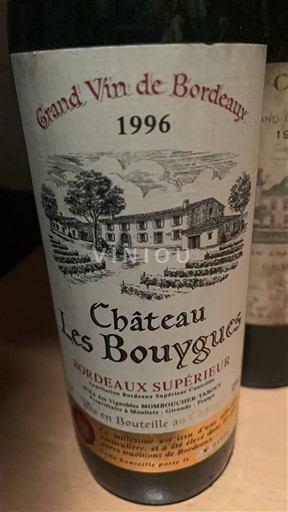 Bordeaux Bordeaux Supérieur Château Les Bouygues 1996