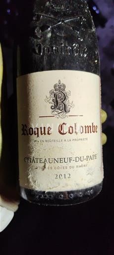Thung lũng Rhône Châteauneuf-du-pape Roque Colombe 2012