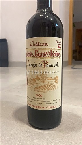 Bordeaux Lalande-de-Pomerol Château Grand Moine 2020