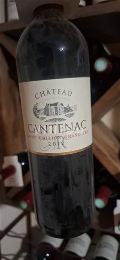 Bordeaux Saint-Émilion Grand Cru Grand Cru Château Cantenac 2012