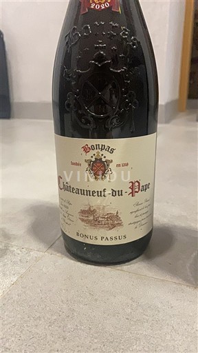 Thung lũng Rhône Châteauneuf-du-pape Bonpas Bonus Passus 2020