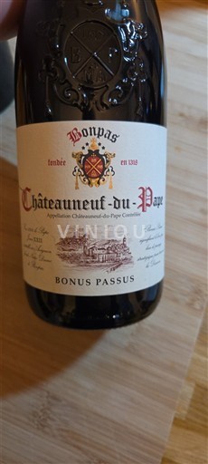 Thung lũng Rhône Châteauneuf-du-pape Bonpas Bonus Passus 2020