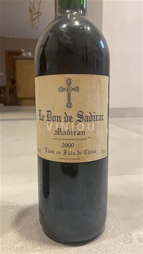 Sydvestfrankrig Madiran Le Don de Sadirac 2000