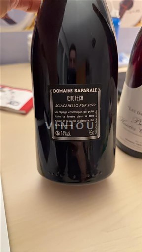 Corse Sartène Domaine Saparale Enoteca 2020