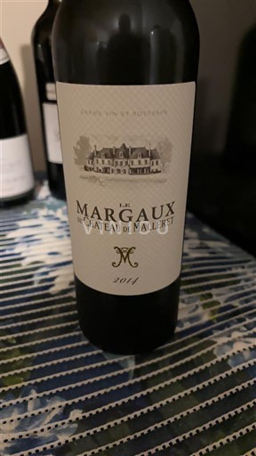 Bordeaux Margaux Château Malleret Le Margaux 2014