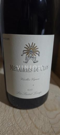 Bordeaux Pauillac Métairies du Clos Vieilles Vignes 2015