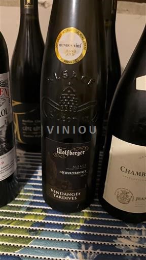 Alsace Vendanges Tardives Wolfberger Gewurztraminer 2020