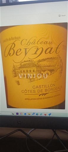 Bordeaux Castillon Côtes de Bordeaux Château Beynat Senza annata
