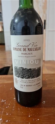 Bordeaux Margaux Domaine Maucaillou 1995