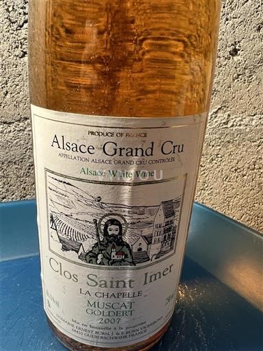 Alsace Unspecified Grand Cru Clos Saint Imer La Chapelle 2007