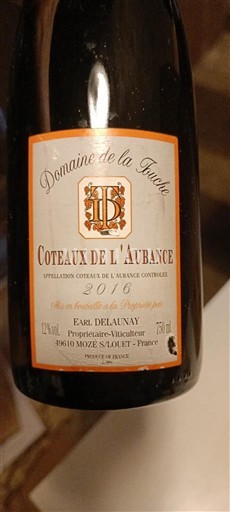 Loire Valley Coteaux-de-l'Aubance Domaine La Touché 2016