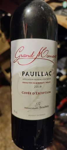 Bordeaux Pauillac Maison Johans Boubee d'Exception 2018