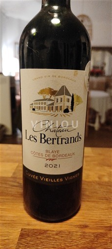 Bordeaux Blaye-Côtes-de-Bordeaux Château Les Bertrands Vieilles Vignes 2021