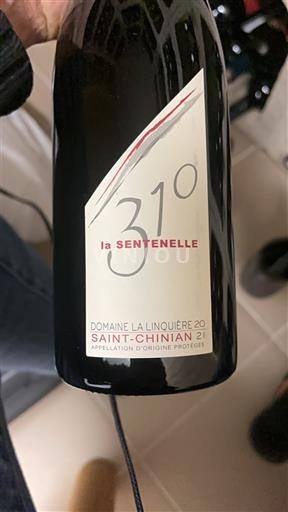 Languedoc Saint-Chinian Domaine La Linquière 31° la Sentenelle 2021