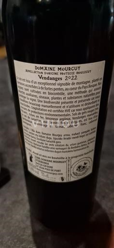 Jihozápad Irouléguy Domaine Mourgy 2022