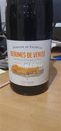 Rhônen laakso Beaumes de Venise Domaine Vaubelle Sourias 2022