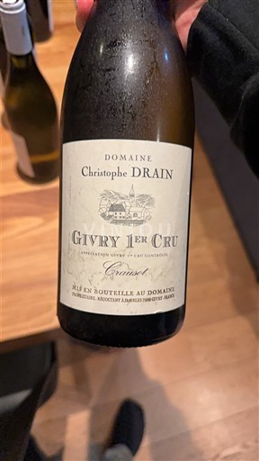 Bourgondië Niet gespecificeerd Premier Cru Domaine Christophe Drain Crausot 2019