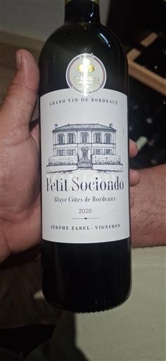 Bordeaux Blaye-Côtes-de-Bordeaux Petit Sociando 2020