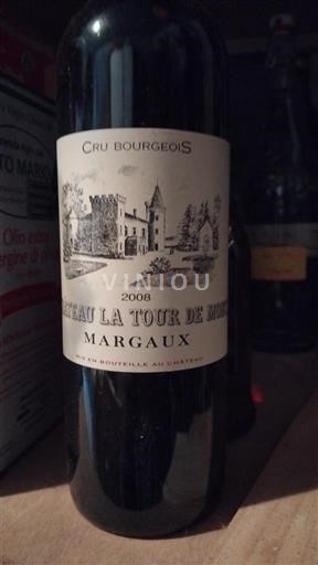 Bordeaux Margaux Cru Bourgeois Château La Tour de Mons 2008
