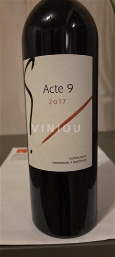 Bordeaux Gumianeau Vignerons à Bordeaux Acte 9 2017