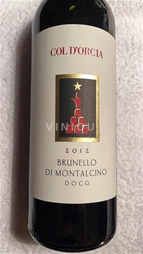 Tuscan Wines Brunello di Montalcino Col Orcia 2012