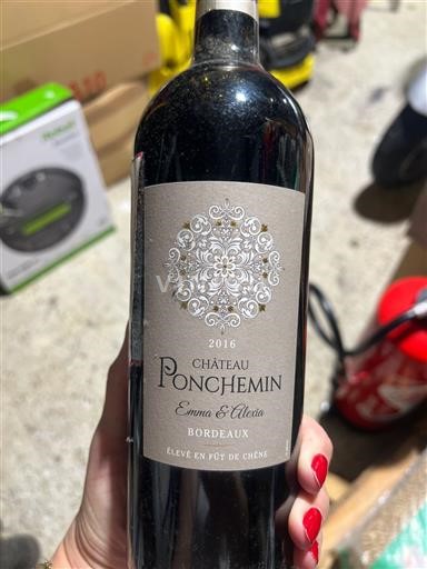 Bordeaux Château Ponchemin Emma & Alexia 2016