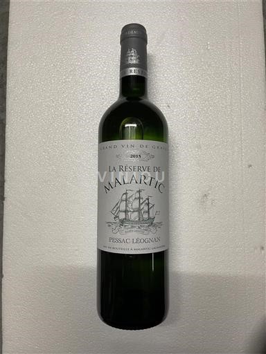 Bordeaux Pessac-Léognan Malartic La Réserve de Malartic 2015