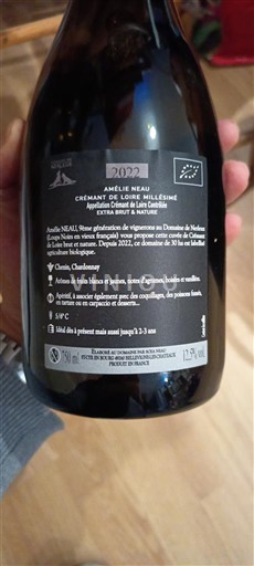 Loire Valley Crémant de Loire Domaine Des Nerleux L'art des loups 2022