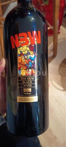 Sydvestfrankrig Cahors Clos Triguedina The New Black Wine 2003