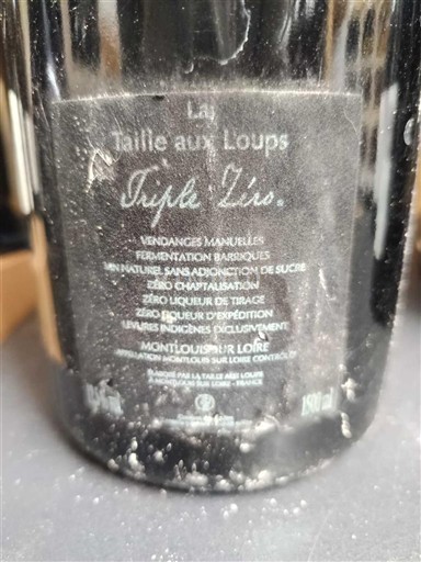 Loire Valley Montlouis-sur-Loire Domaine La Taille aux Loups Triple Zéro Non-Vintage